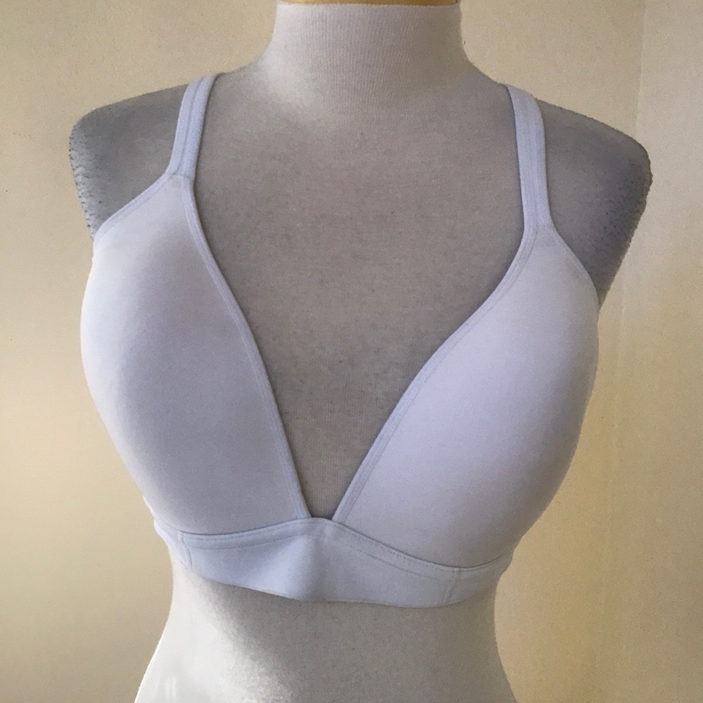 AERIE size 38D white soft padded bra with adjustable straps